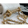 Chanel Quilted Lambskin Phone Holder with Chain Black