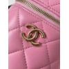 Chanel CC vanity pink 2 way bag