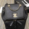 Chanel Fine Grain Embossed Calf Leather Backpack
