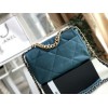 chanel 19 flap bag Turquoise