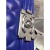 Chanel Blue Quilted Lambskin Medium Boy Bag A67086 VS03157