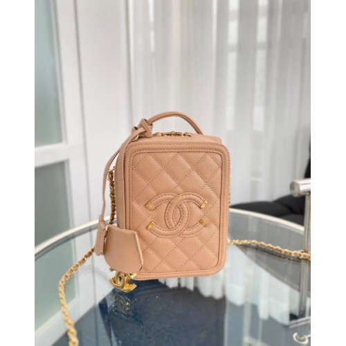 Chanel vanity phone case beige