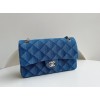 Chanel classic flap blue denim 25cm bag