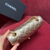 Chanel flapbag gold lambskin bag 20cm