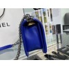 Chanel flap bag blue 25cm