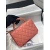 Chanel woc small handle orange bag