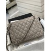 Chanel 1112 Gray medium size 30 caviar black gold