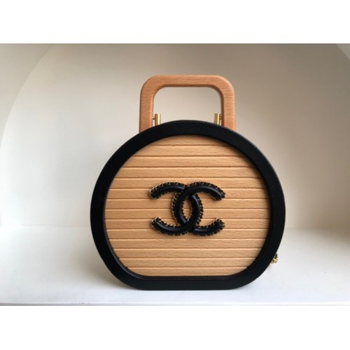 Chanel beech wood vanity small bag