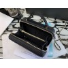 Chanel 22A Mini Vanity Caviar Black Leather Bag