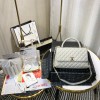 Chanel Coco Grained Calfskin Gray Flap Bag 29cm