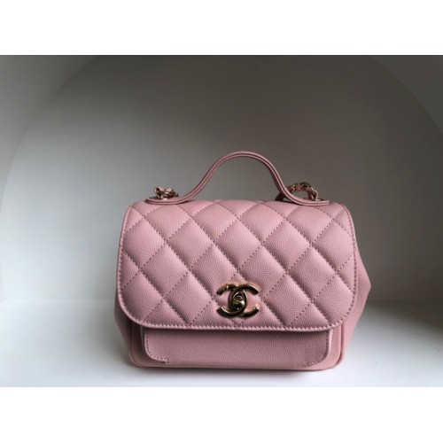 Chanel Business Affinity Pink Caviar Leather Bag