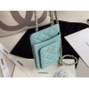 Chanel Phone Purse blue
