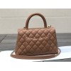 Chanel Coco Handle Brown Bag 23cm