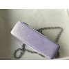 Chanel classic multicolor light blue CF flap bag 20cm
