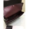 CHANEL 1112 black large size 30cm lambskin Leather Flap Bag with Gold/Silver Hardware