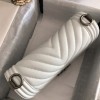 Chanel boy flapbag V white caviar leather 25cm