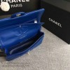 Classic Chanel Lambskin Flap Shoulder Bag Blue A01112 VS05712