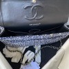 Chanel flap bag sequen blue 25cm AO112