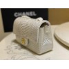 Chanel Classic White Python Mini Bag