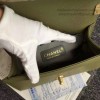 Chanel Green Quilted Caviar Small Boy Bag A67085 VS06103