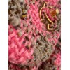 Chanel pink tweed bag