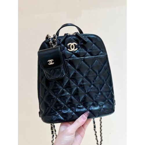 Chanel black backpack