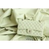 Chanel 22C Small Quilted Classic Flap Mint Green Caviar Gold Hardware Bag