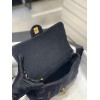 Chanel flap black denim new bag