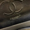 Chanel red patent leather CF flap bag 25cm