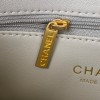 Chanel flap metal mix gray lambskin bag