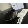 Chanel black lambskin pouch