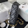 Chanel flapbag calfskin black 2020SS