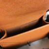 Chanel Grained Calfskin Boy Bag with Top Handle Orange A14041 VS06715