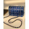 Chanel CF denim tweed bag 20cm