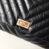 Chanel Palm print calfskin clutch