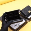 Chanel boy compact black caviar / lambskin wallet