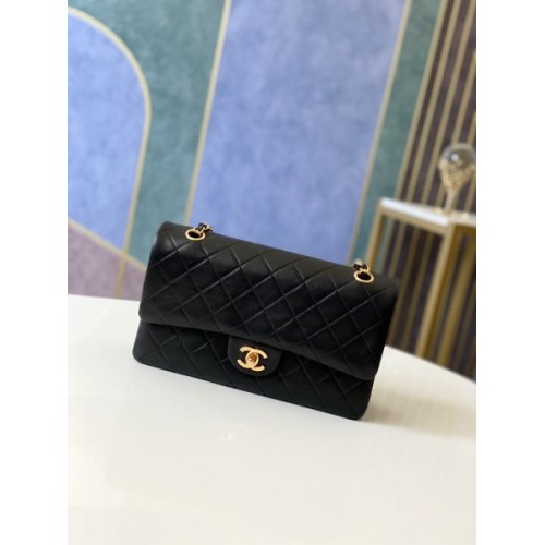 Chanel vintage medium flap bag gold hardware