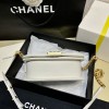 Chanel Small Boy Messenger White Bag