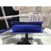 Chanel Blue Quilted Lambskin Medium Boy Bag A67086 VS03157