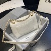 Chanel shoulder flap bag AS1459 in white