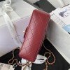 Chanel 22B Mini CF handle red bag