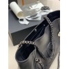 Chanel Soft Calfskin Shopping Bag Top Handle Black