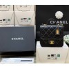 Chanel 22k Calfskin & Gold-Tone Metal Black Mini Bag