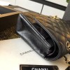 Chanel black medium size 25 cm caviar black gold