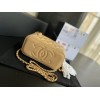 Chanel Vantiy Case Beige Leather Bag