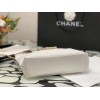 Chanel Calfskin Chain Shopping Bag AS2374 White