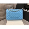 CHANEL 1112 Blue 2.55 Lampskin Flap 25cm Bag