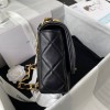 Chanel flapbag calfskin black 2020SS