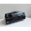 CHANEL Glazed Calfskin CC Delivery Small Tote Black