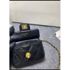 Chanel handle flap bag gold
